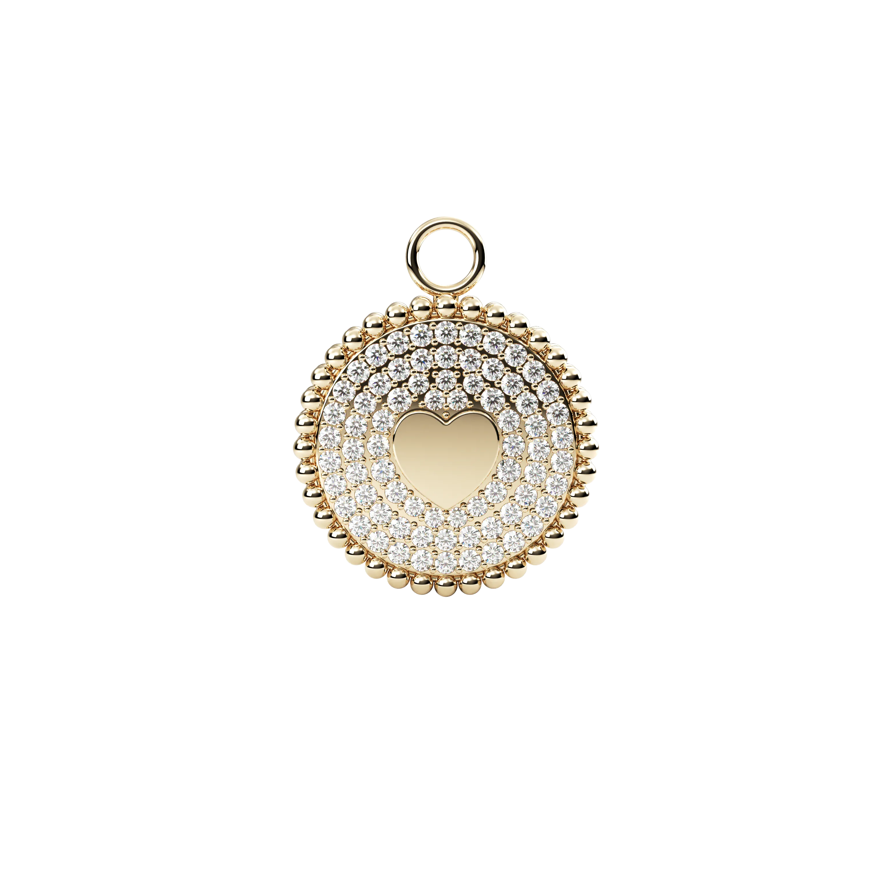 Obra Pave Heart Charm