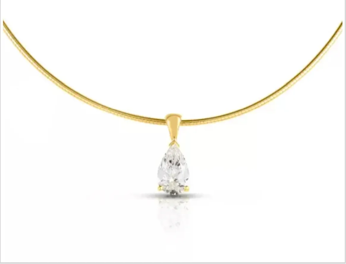 Omega Collar Necklace With Fancy Shape