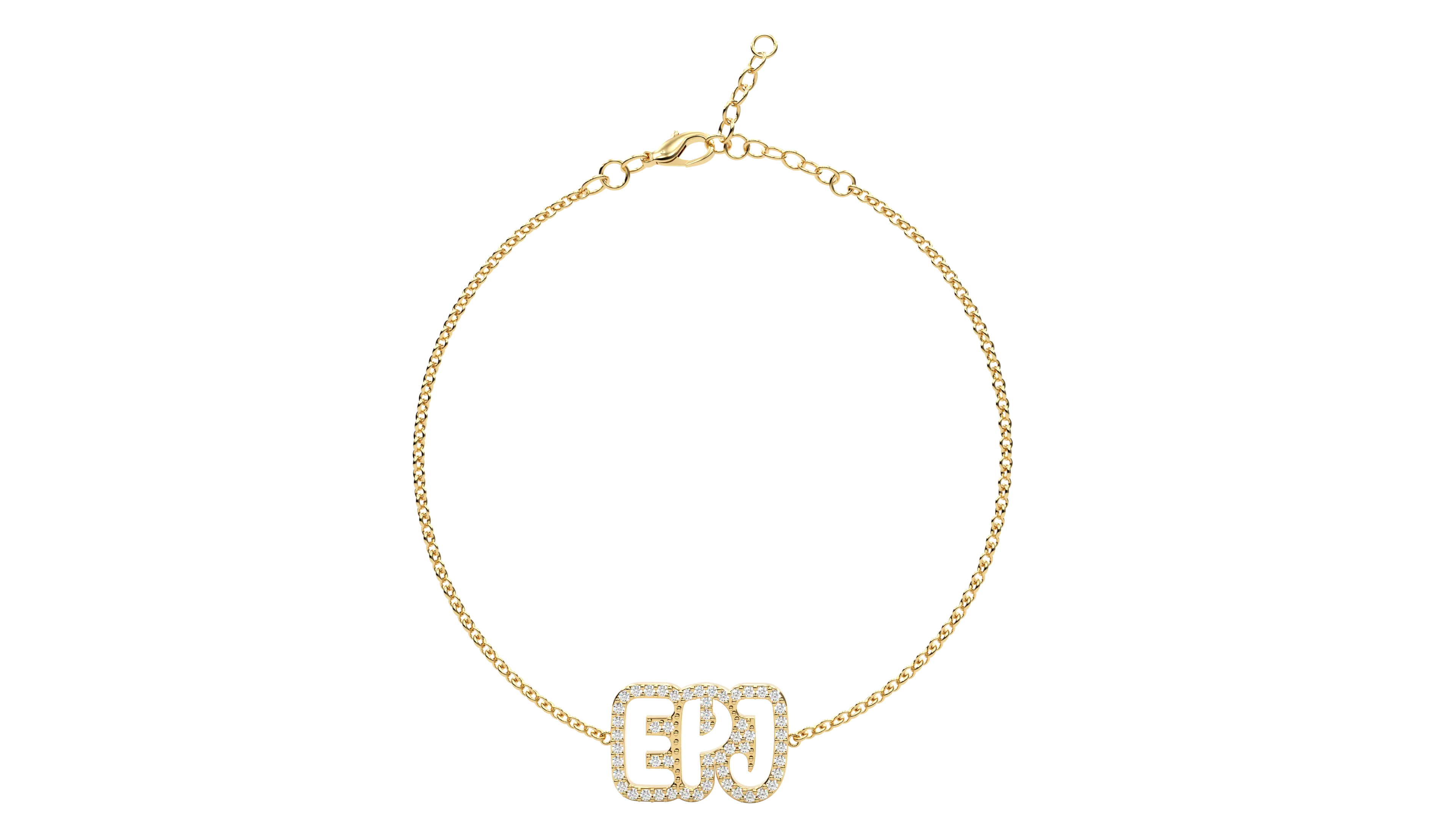 Pave Bubble Cutout Bracelet