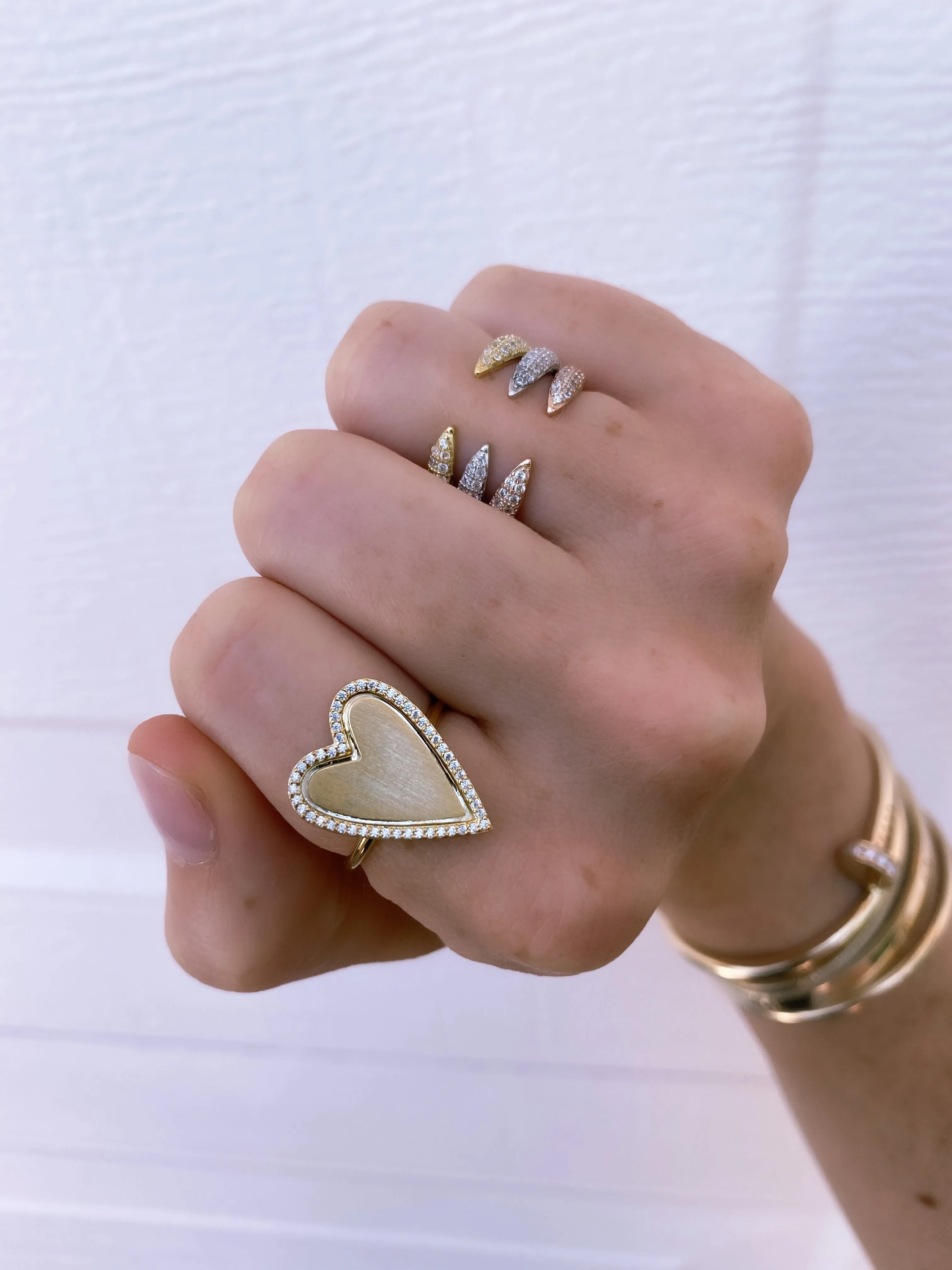 Pave Claw Ring
