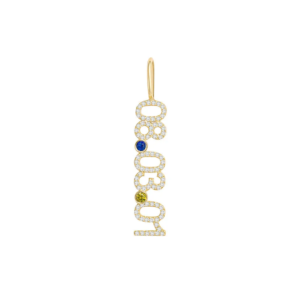 Pave Date Charm