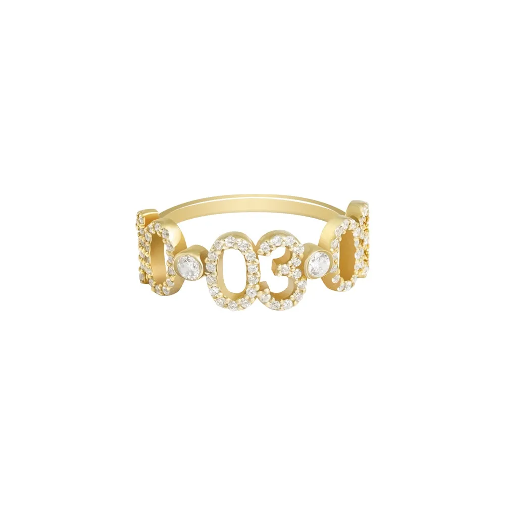Personalized Date Ring