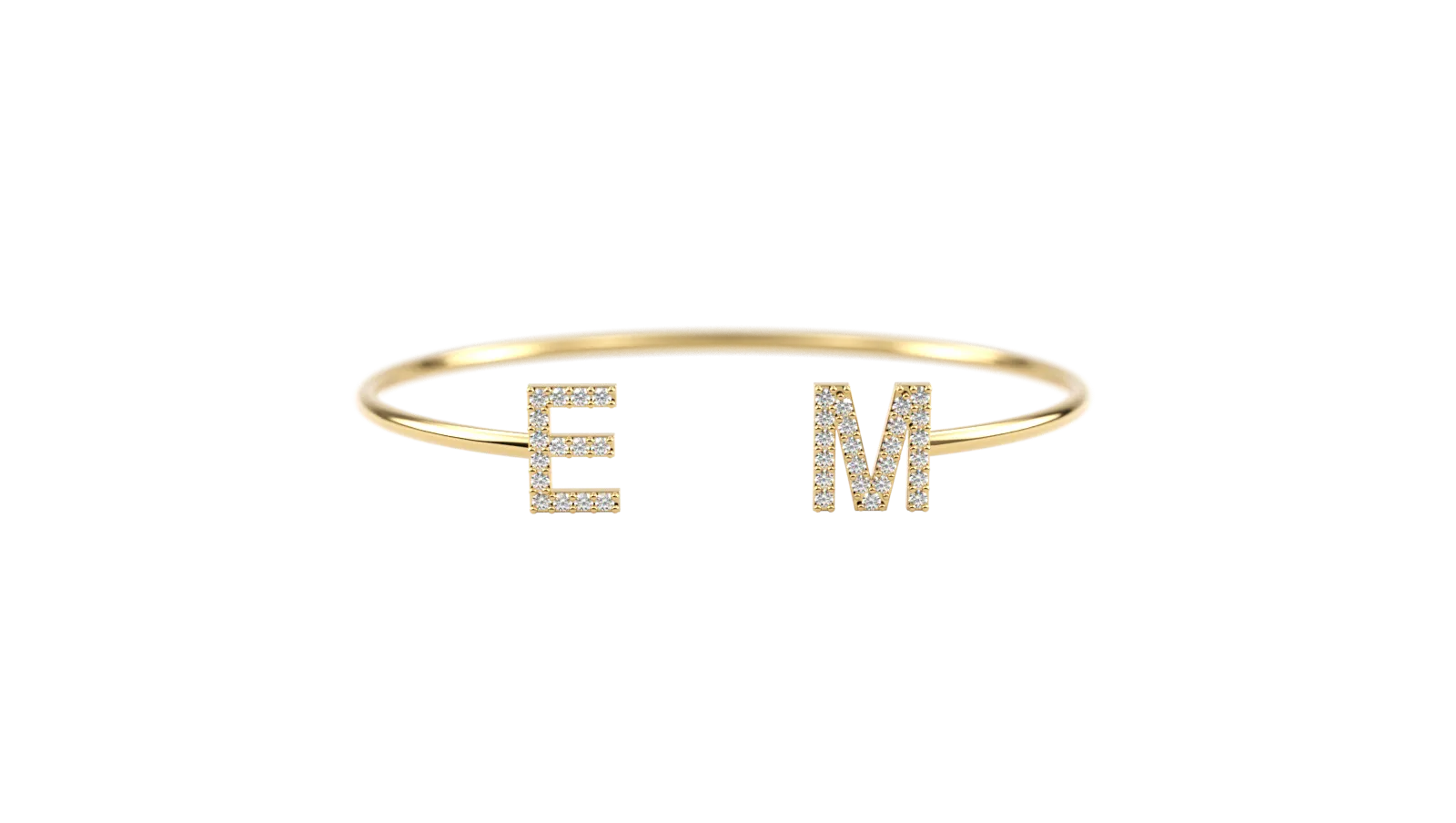 Personalized Initial Cuff