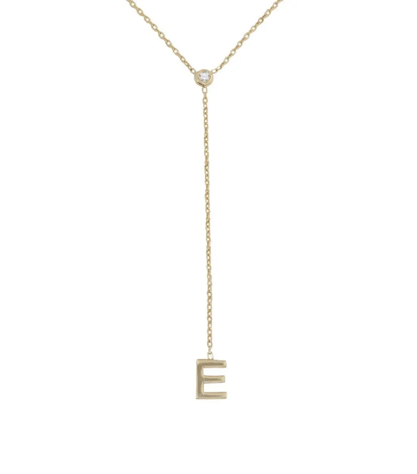Personalized Lariat Letter Necklace