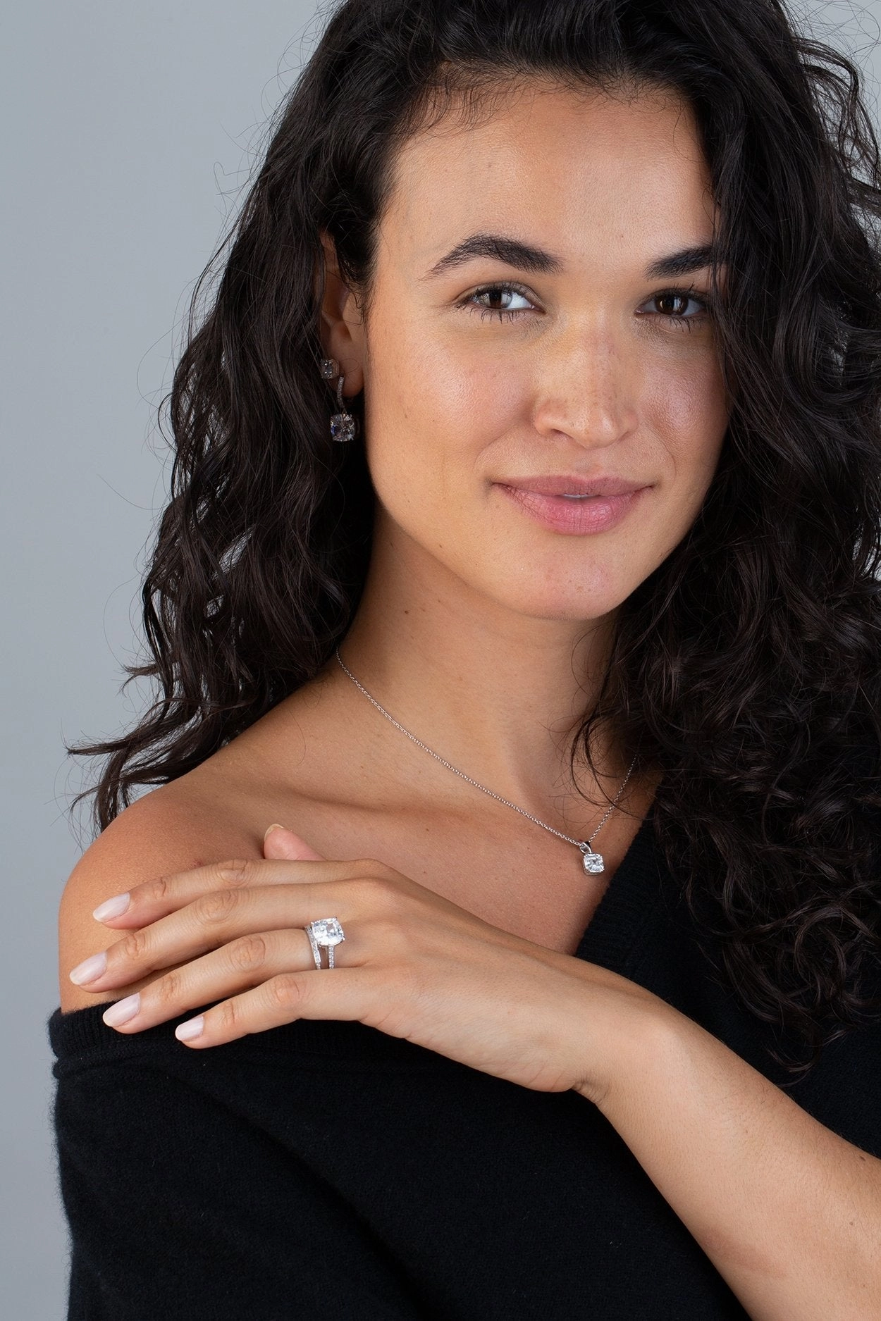 Radiant Cushion Cut Ring in Platinum