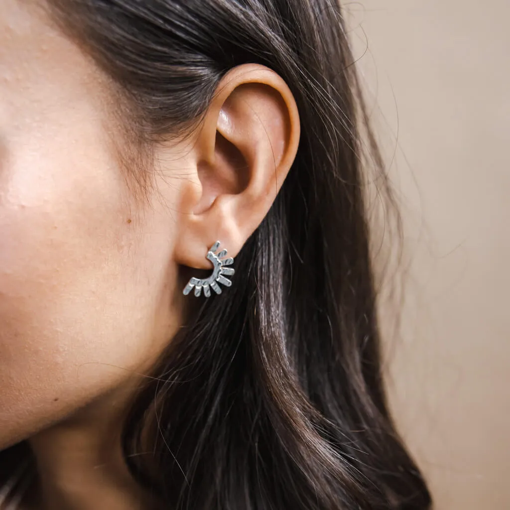Ray Earrings - Sterling Silver