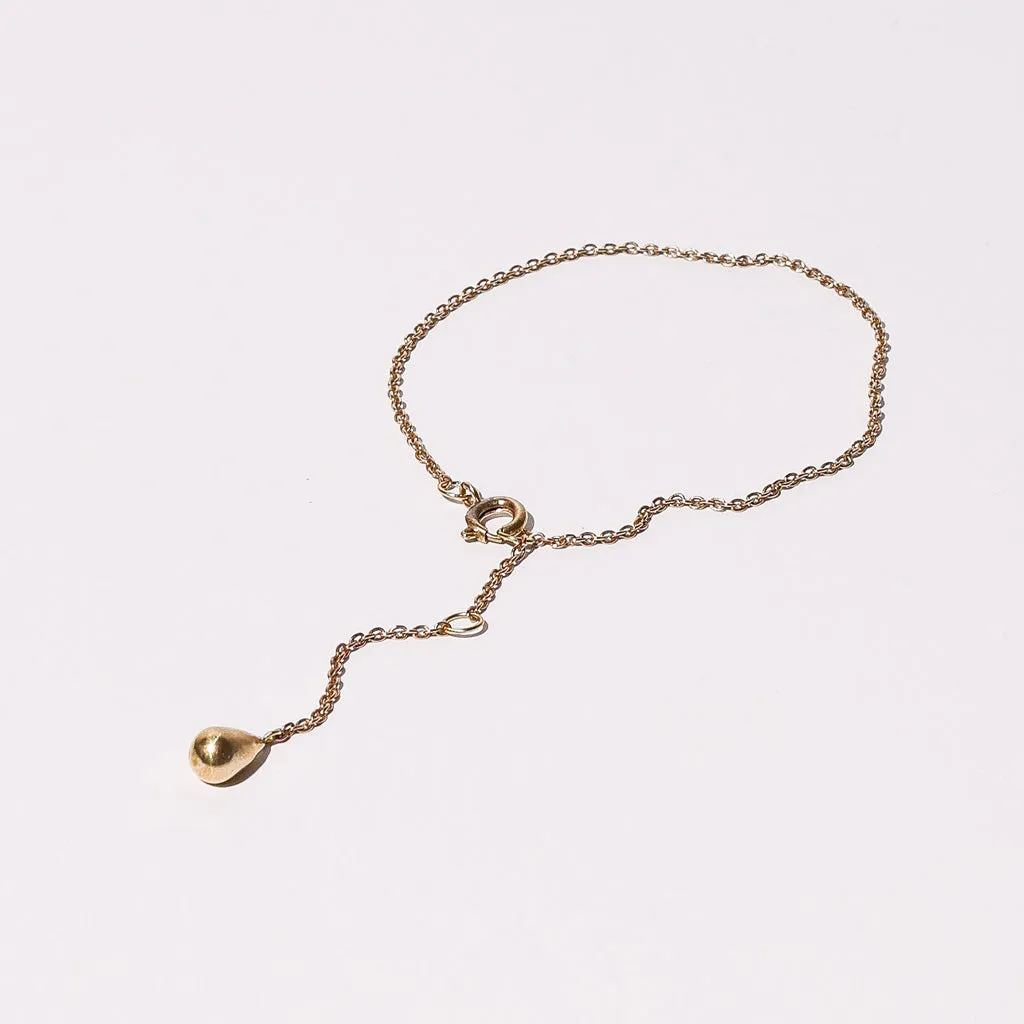 SALE - Pod Droplet Chain Bracelet - Brass