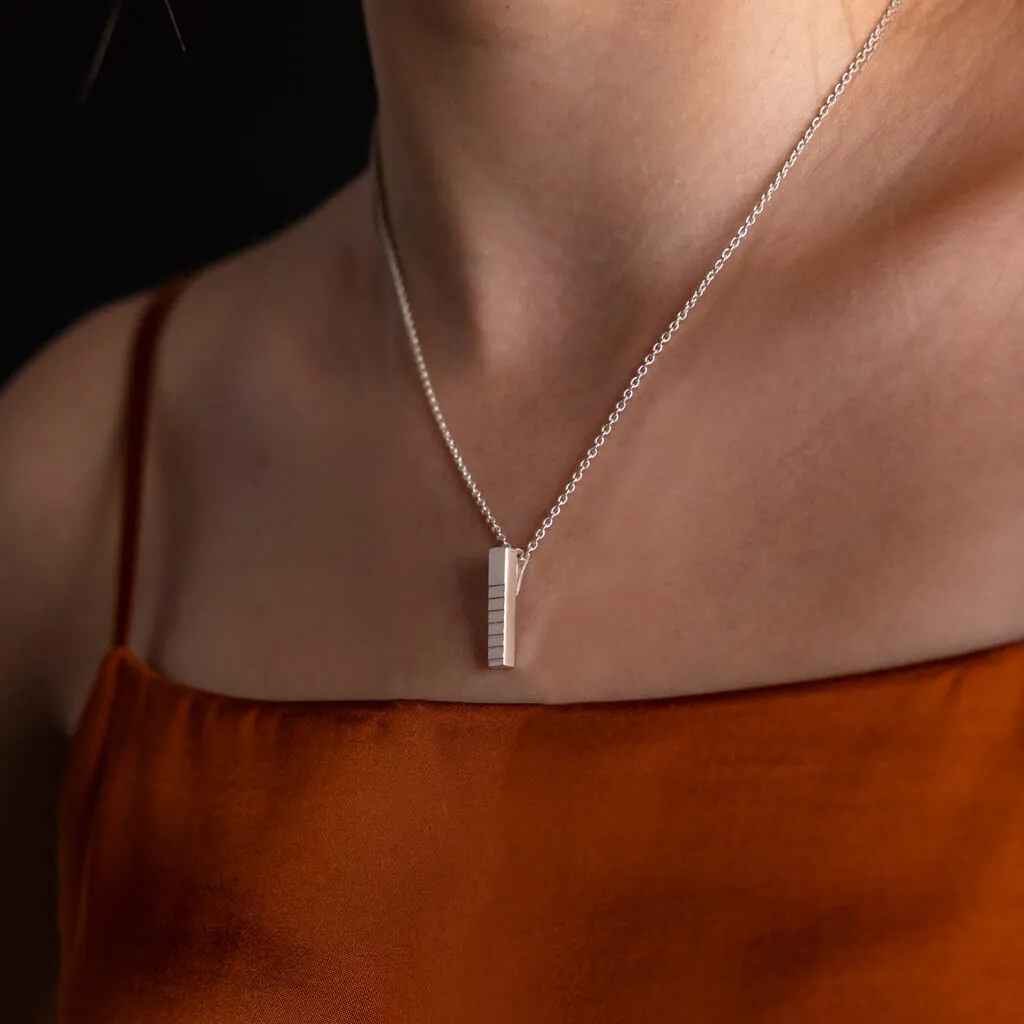 SALE - Ridge Charm Necklace - Sterling Silver