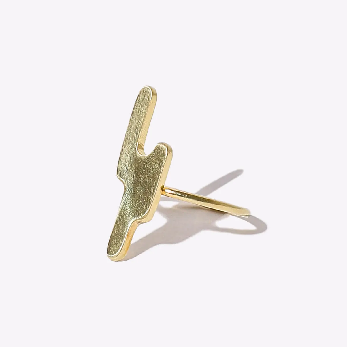 SALE - Striate Simple Ring - Brass