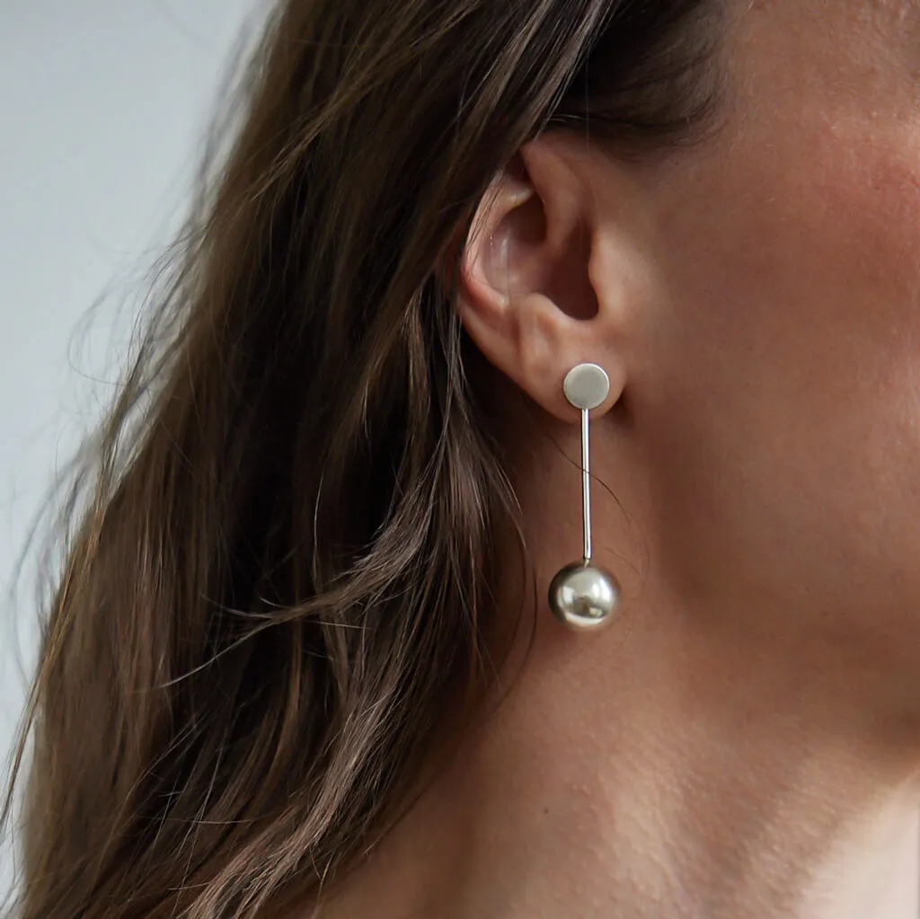 Strength Pendulum Earrings - Sterling Silver