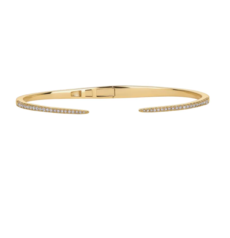 Thin Pave Claw Cuff