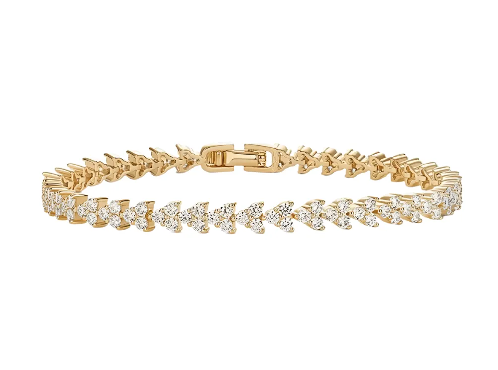 Trio Cluster Tennis Bracelet