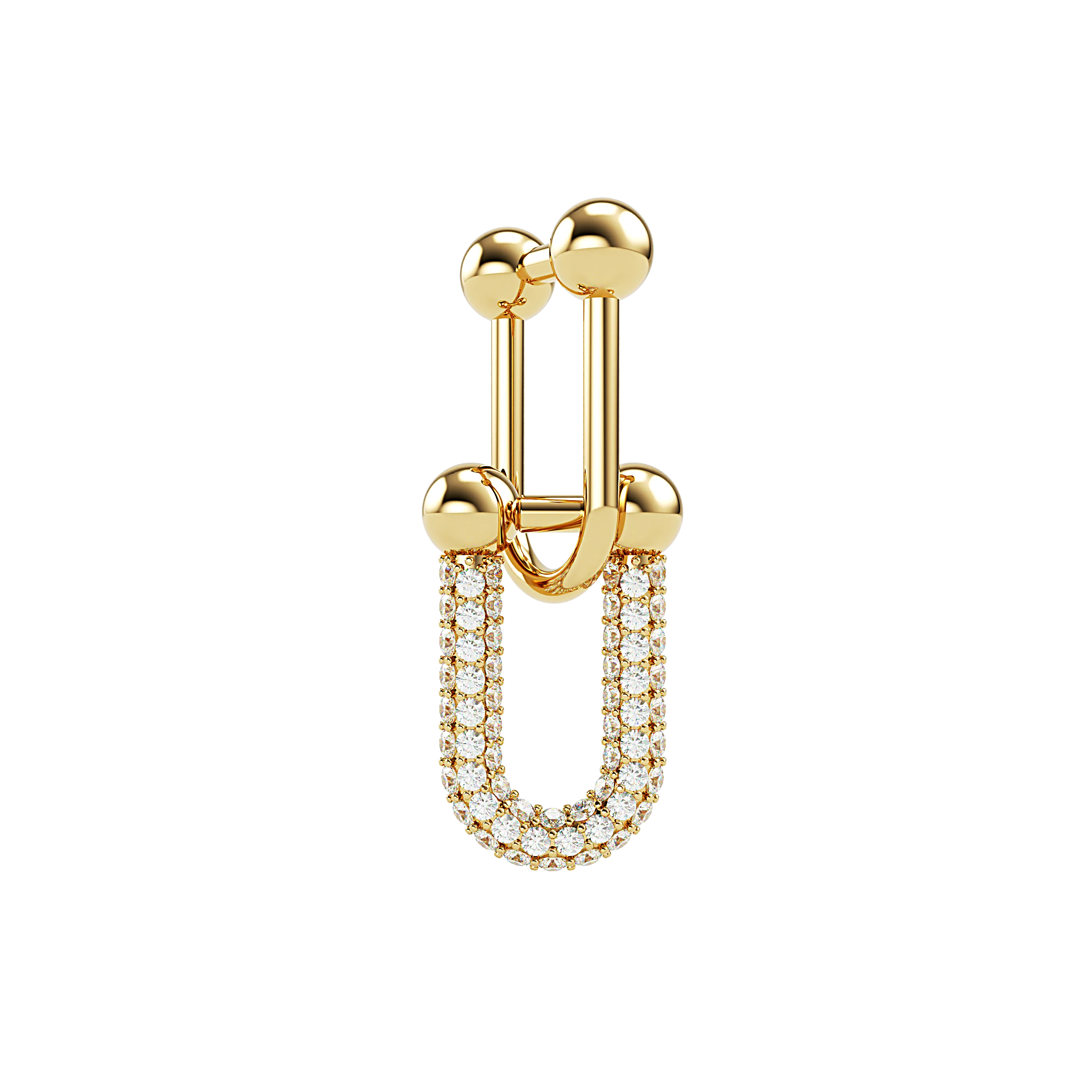UShape Pave Earrings