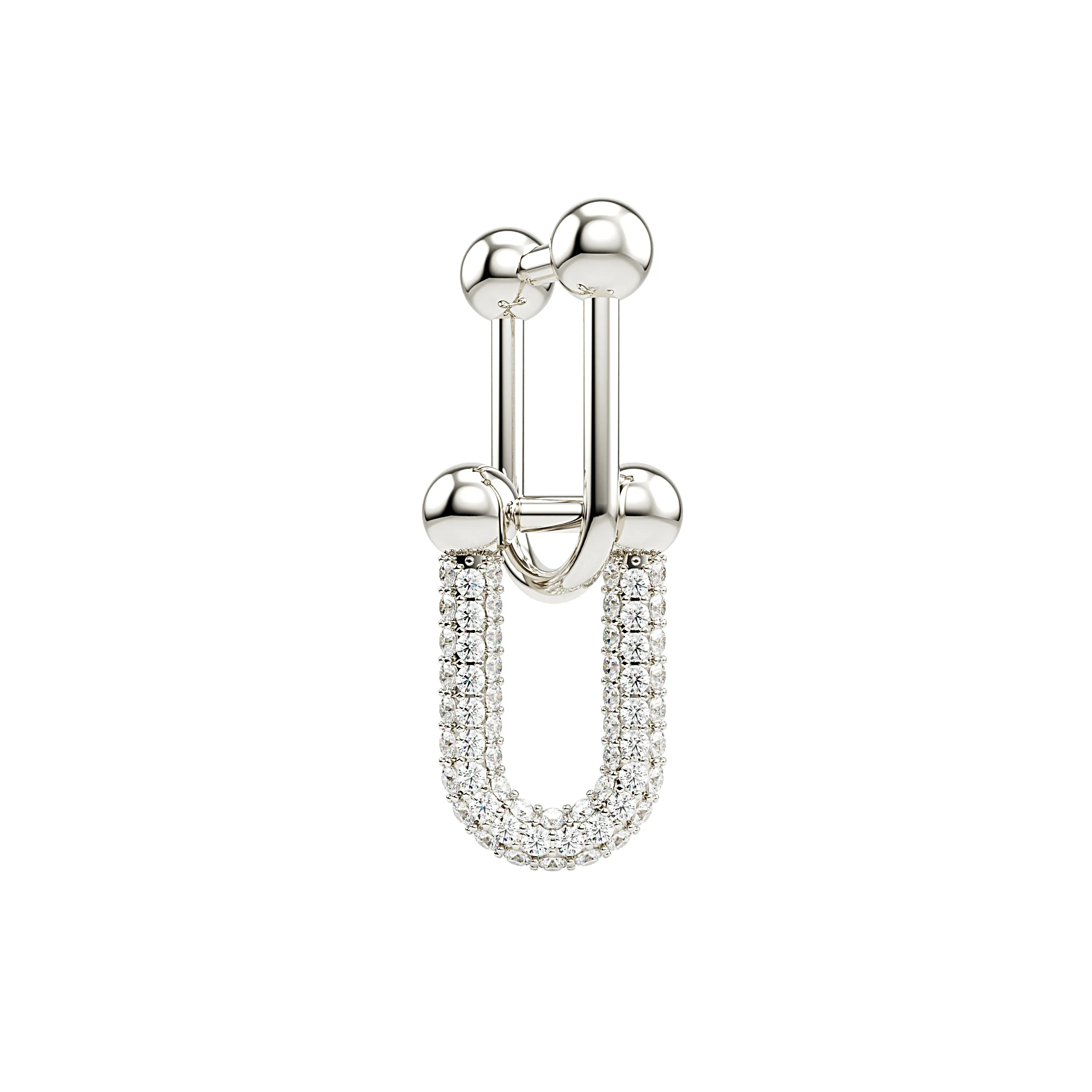 UShape Pave Earrings
