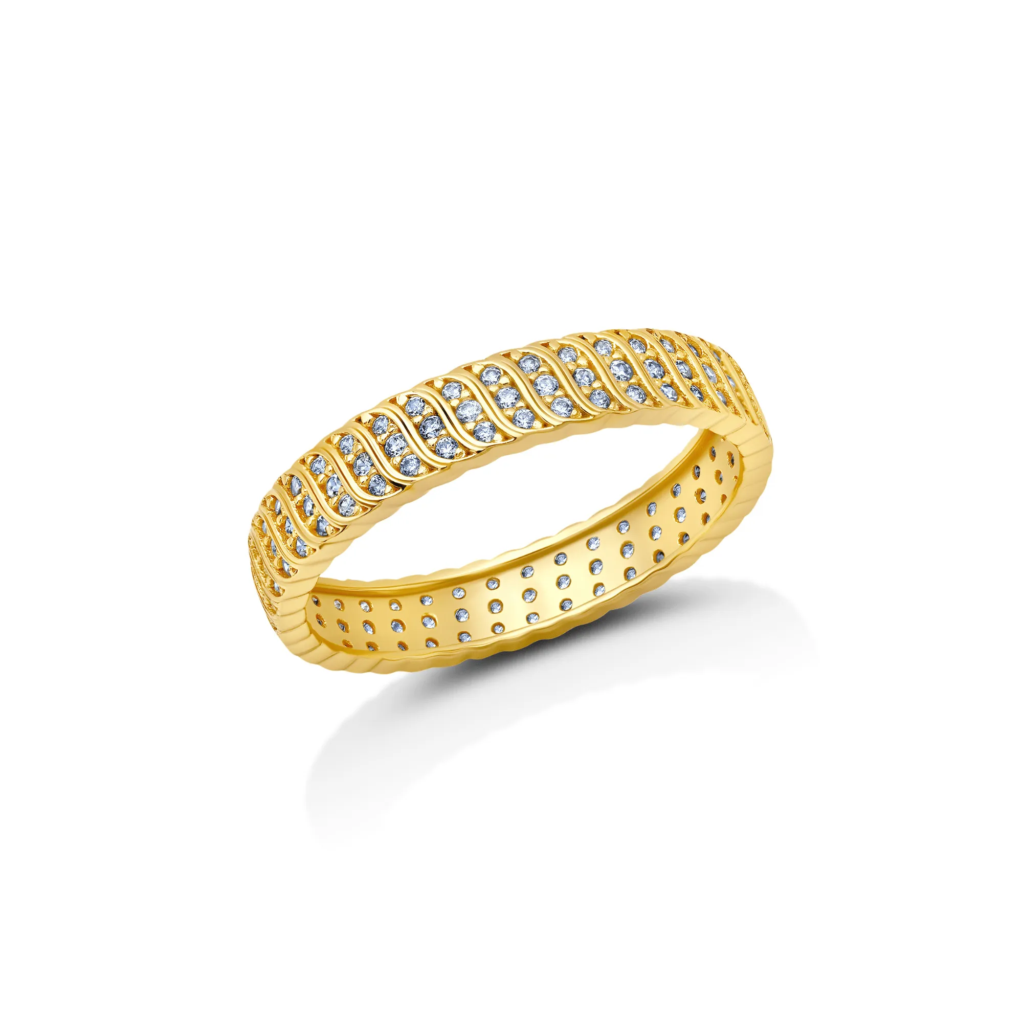 Wave Ring Finished in Gold