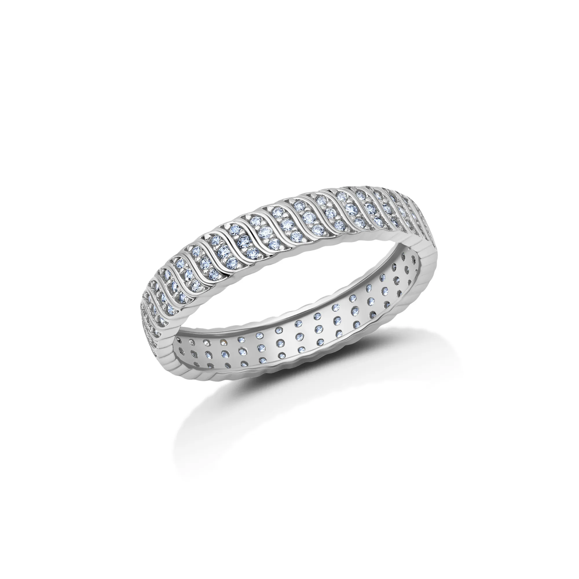 Wave Ring in Platinum